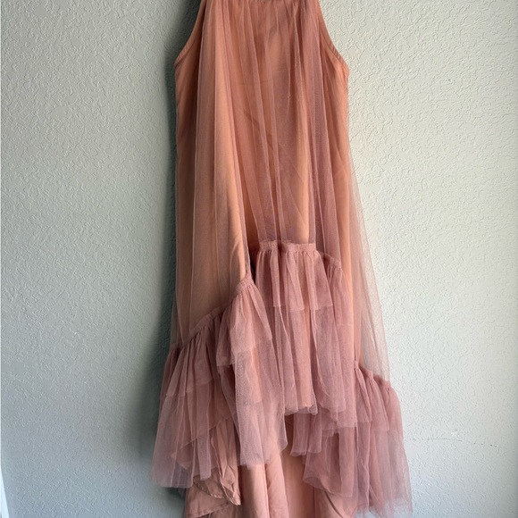 Joyfolie Girls Pink Fay Tulle High-Low Party Dress - Picture 6 of 8